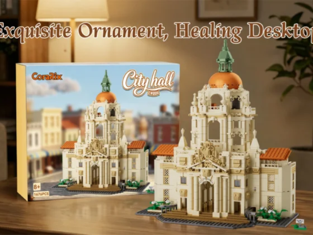 Grand City Hall construction model in a warm interior setting