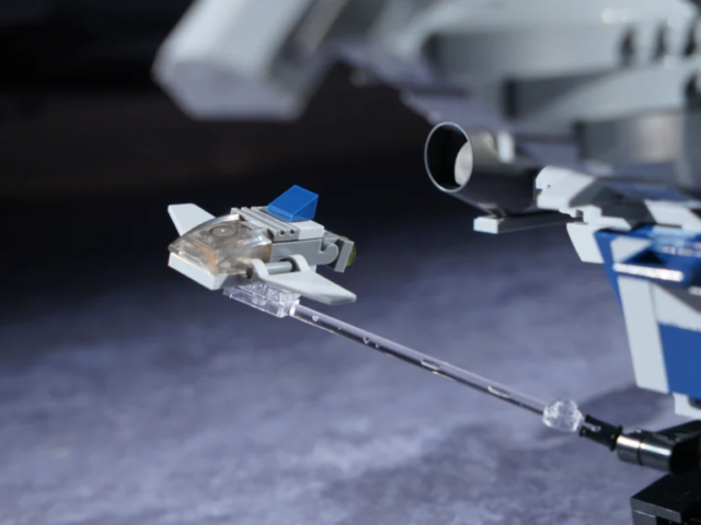 CR006 1053-piece deep-space cargo freighter flying through space