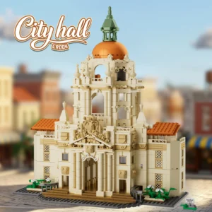 CR004 city hall architecture model with ornate façade