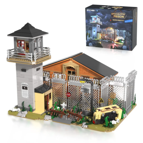 Front view of the post-apocalyptic prison brick model
